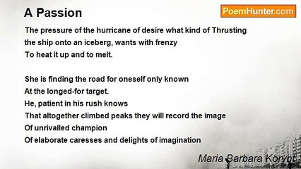 Maria Barbara Korynt - A Passion