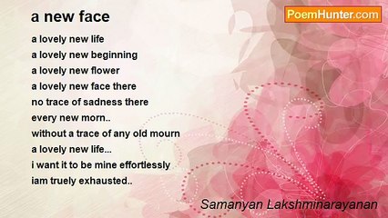 Samanyan Lakshminarayanan - a new face