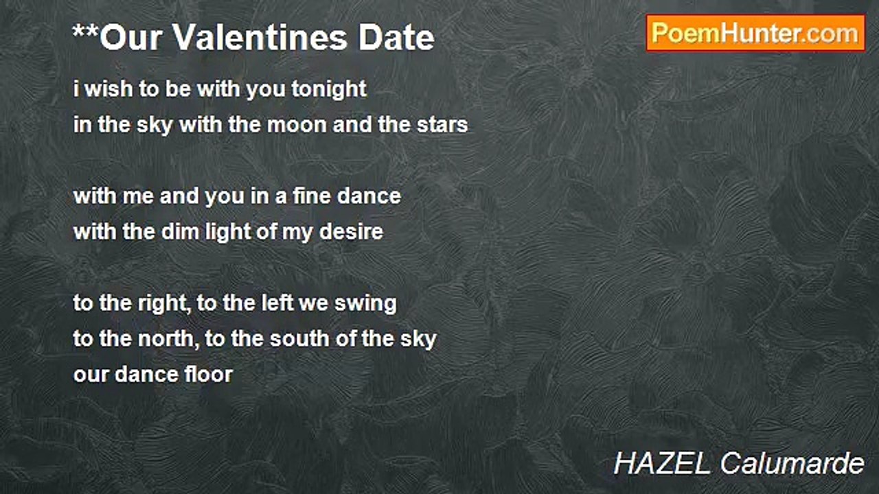 HAZEL Calumarde - **Our Valentines Date