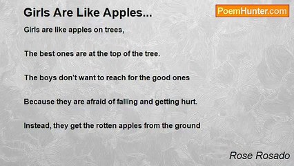 Rose Rosado - Girls Are Like Apples...