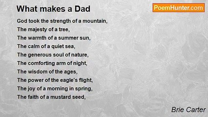 Brie Carter - What makes a Dad