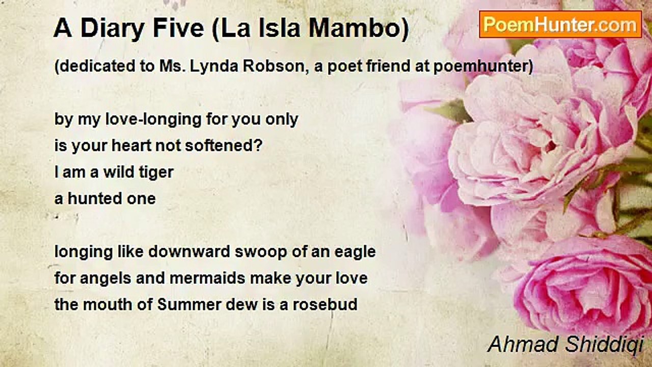 Ahmad Shiddiqi - A Diary Five (La Isla Mambo)