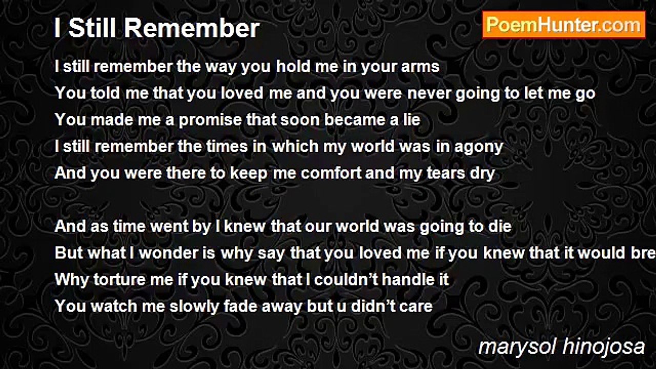 marysol hinojosa - I Still Remember