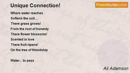 Ali Adamson - Unique Connection!
