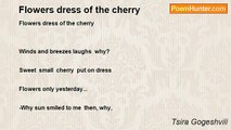 Tsira Gogeshvili - Flowers dress of the cherry
