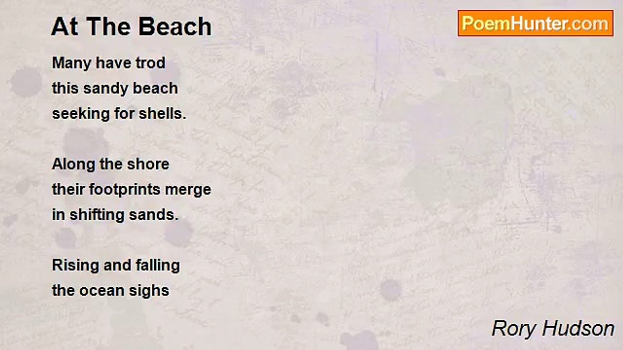 Rory Hudson - At The Beach
