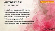 RAJ NANDY - # MY DAILY FIX!