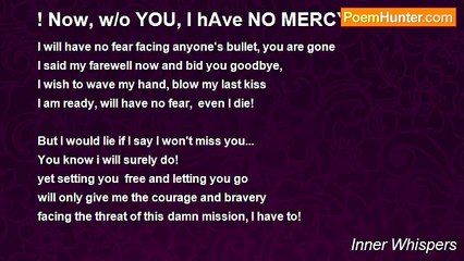 Inner Whispers - ! Now, w/o YOU, I hAve NO MERCY!