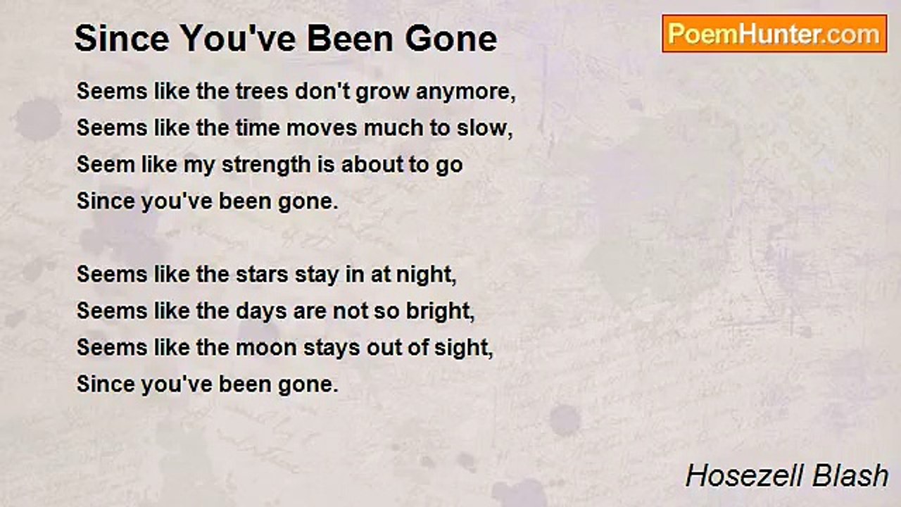 Hosezell Blash - Since You've Been Gone