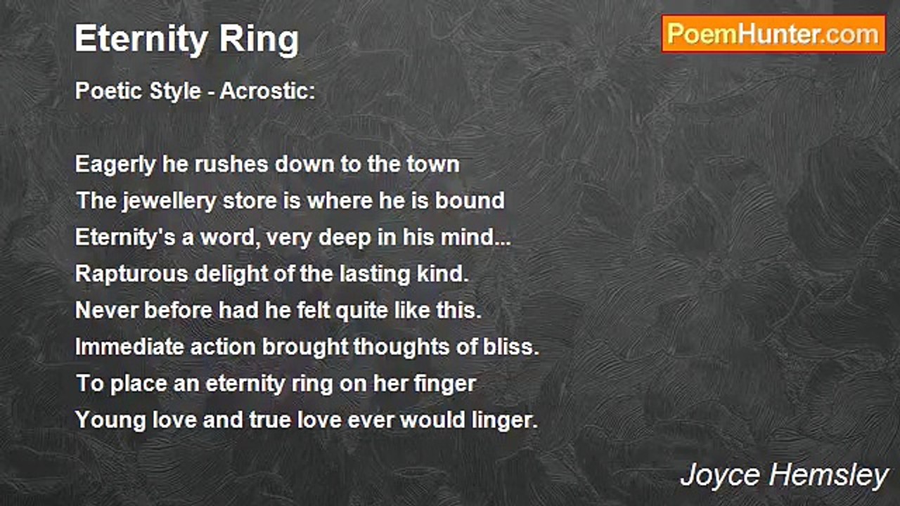 Joyce Hemsley - Eternity Ring
