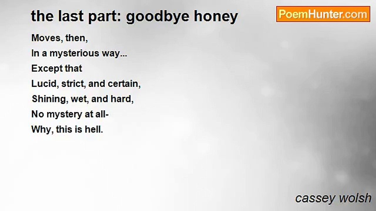 cassey wolsh - the last part: goodbye honey