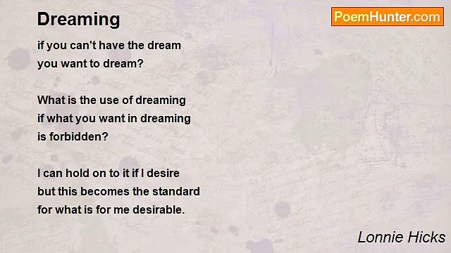 Lonnie Hicks - Dreaming