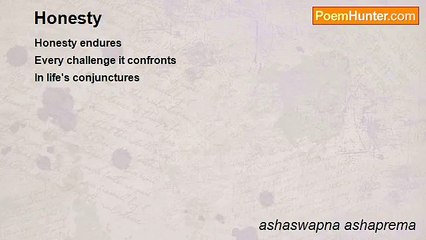 ashaswapna ashaprema - Honesty