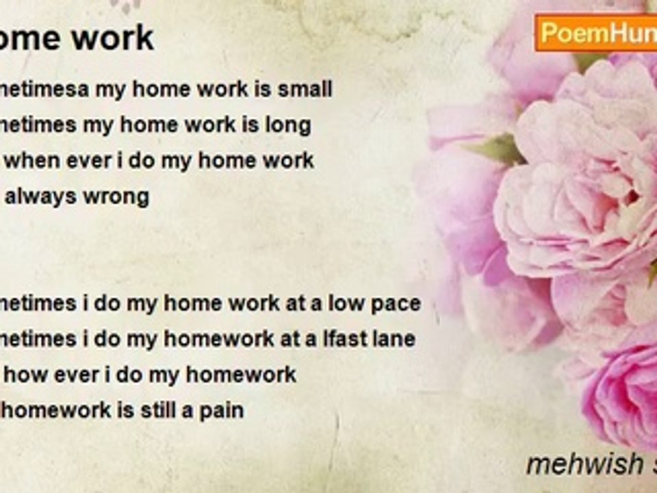 mehwish shakeel - Home work