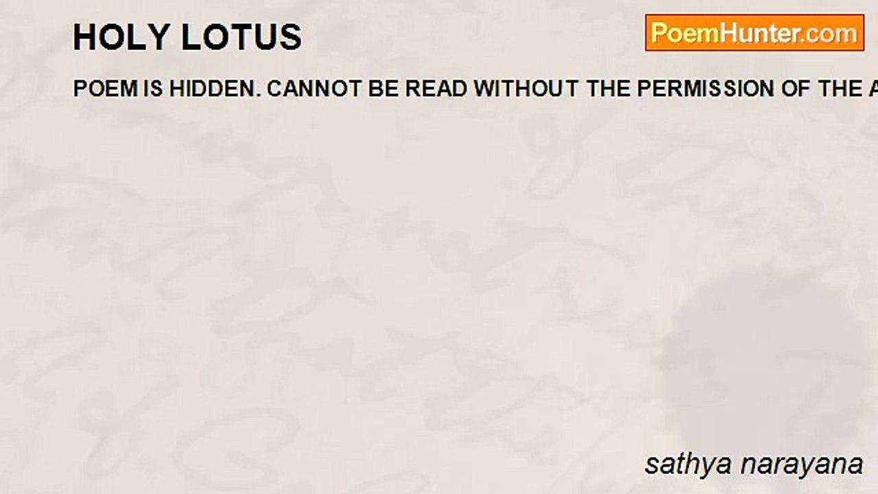 sathya narayana - HOLY LOTUS