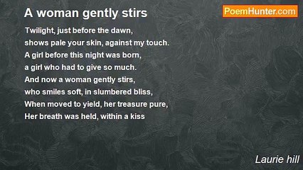 Laurie hill - A woman gently stirs