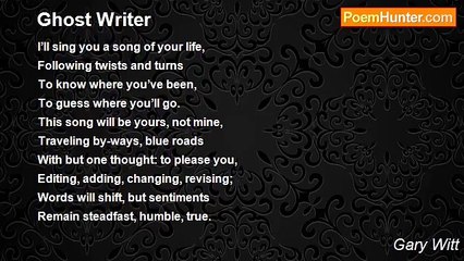 Gary Witt - Ghost Writer