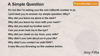 Amy Fifita - A Simple Question