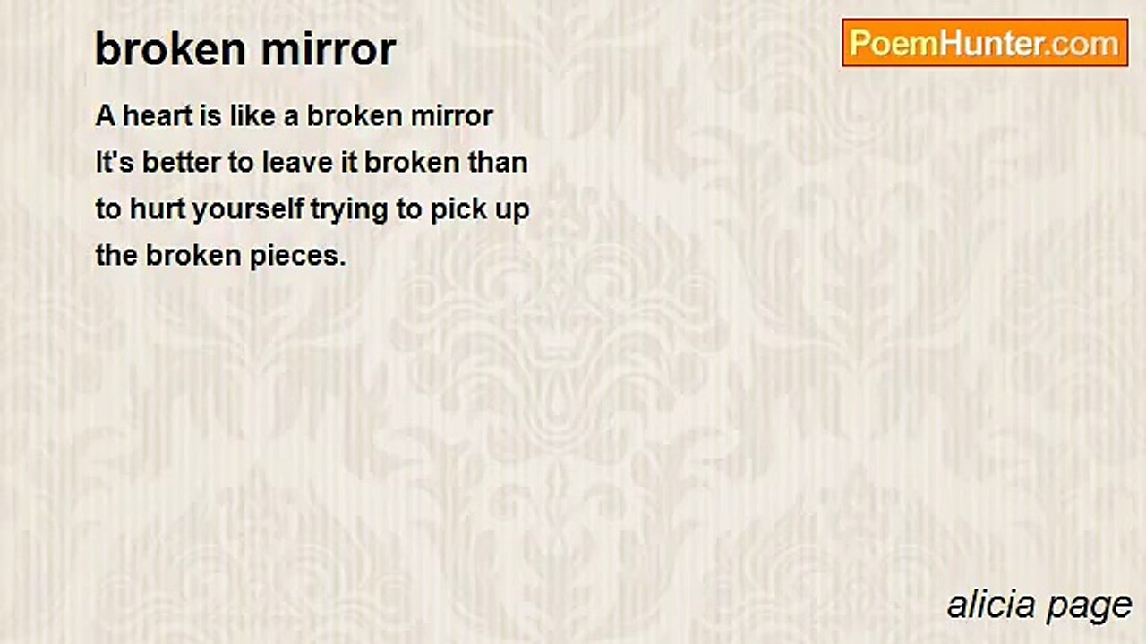 alicia page - broken mirror