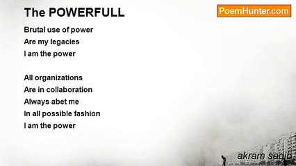 akram saqib - The POWERFULL