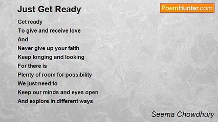 Seema Chowdhury - Just Get Ready