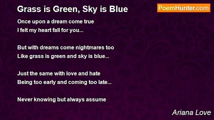 Ariana Love - Grass is Green, Sky is Blue
