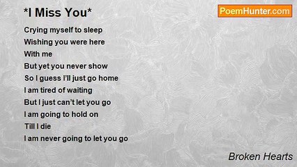 Broken Hearts - *I Miss You*