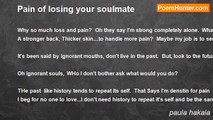 paula hakala - Pain of losing your soulmate