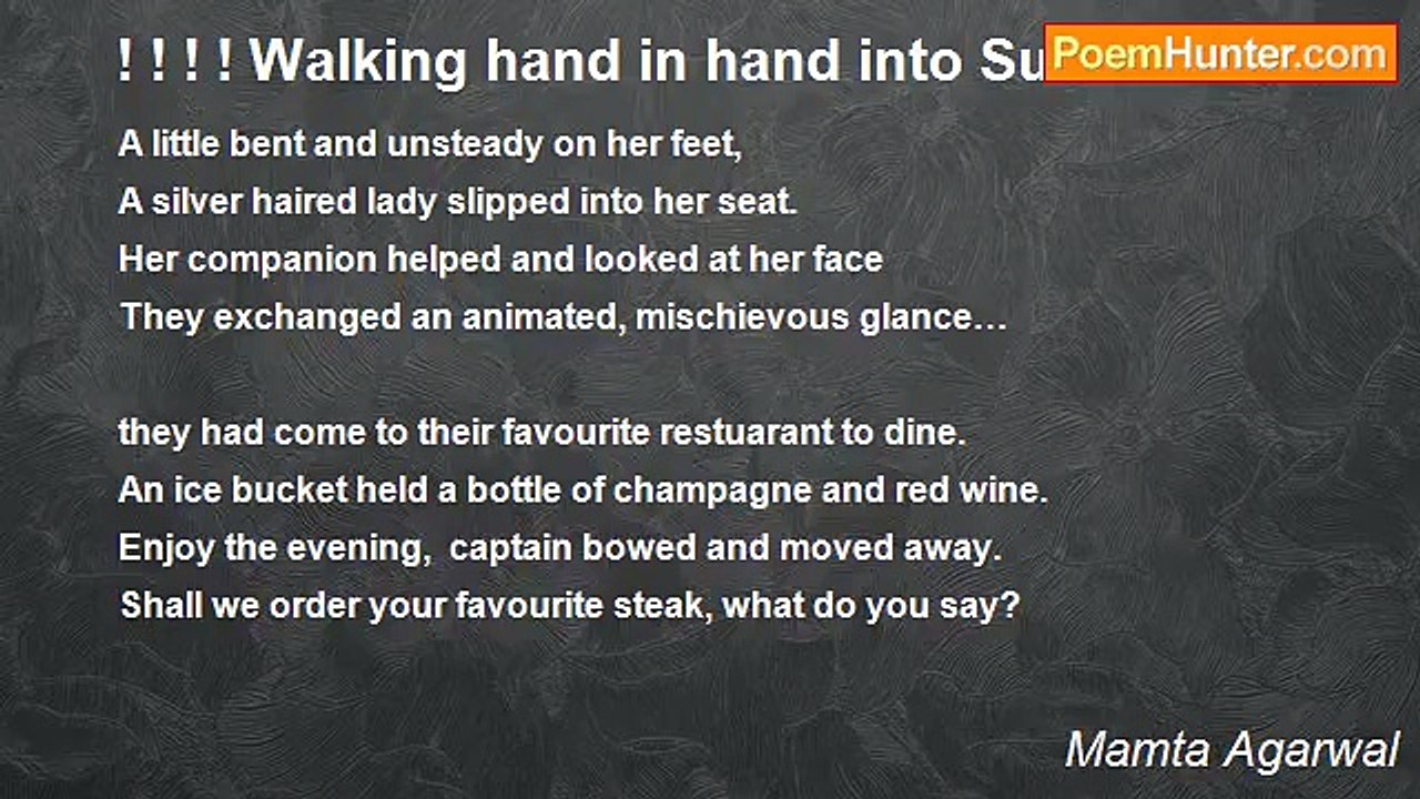 Mamta Agarwal - ! ! ! ! Walking hand in hand into Sunset! ! ! !