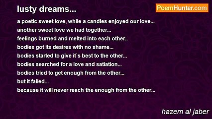 hazem al jaber - lusty dreams...