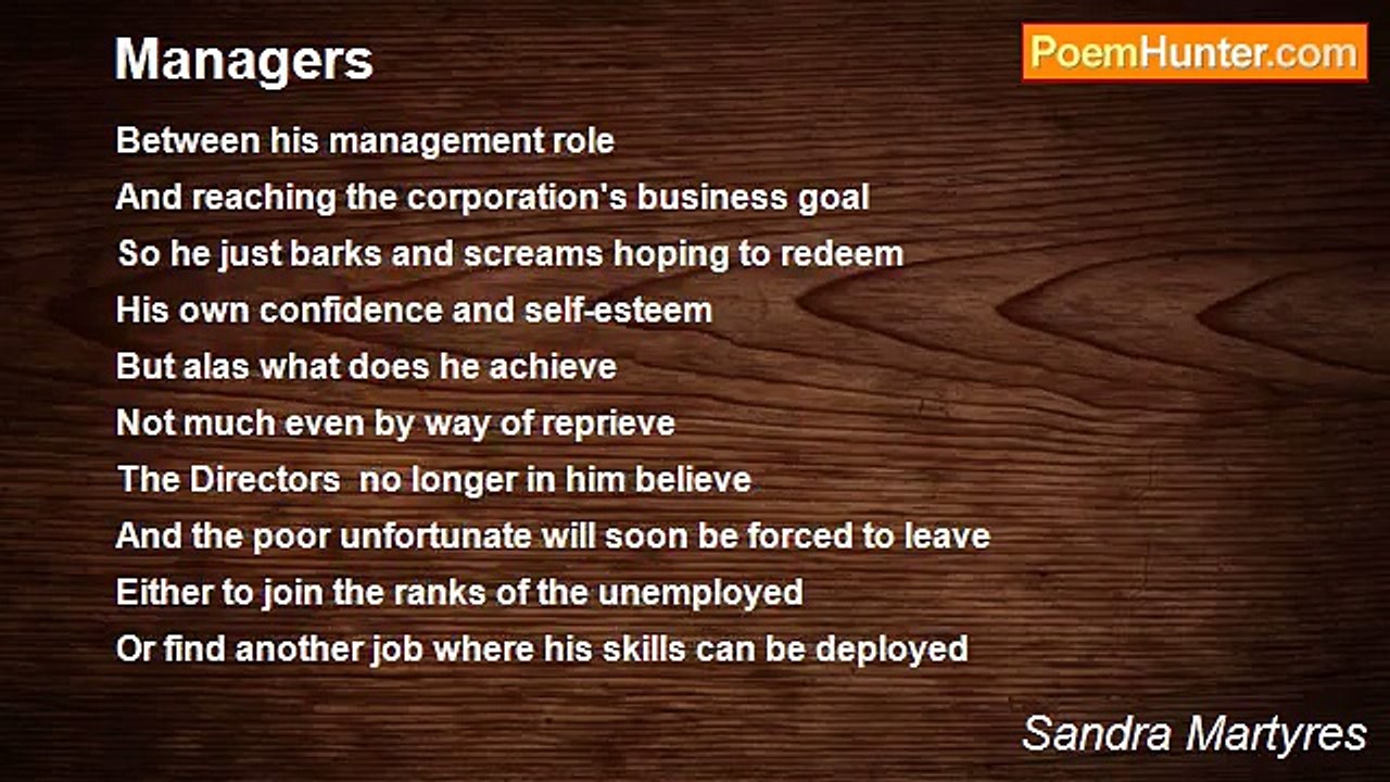 Sandra Martyres - Managers