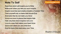 Roshni D'Souza - Note To Self