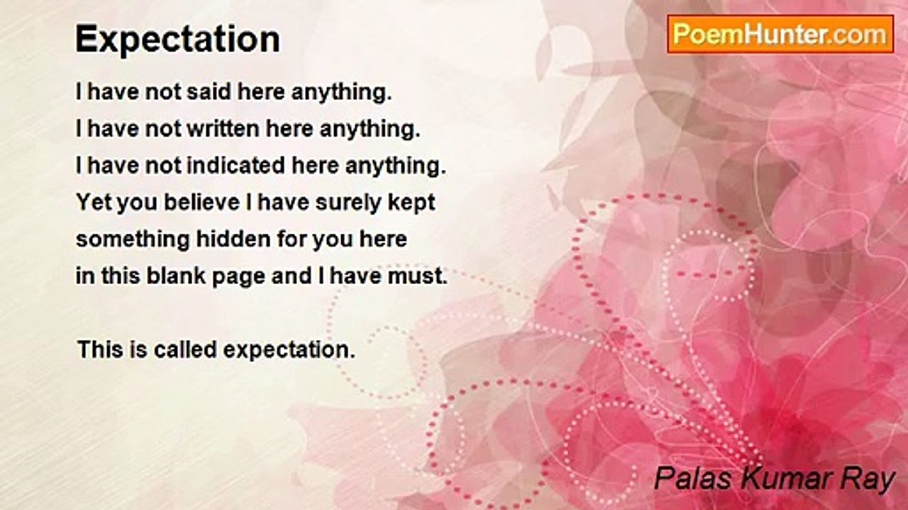 Palas Kumar Ray - Expectation