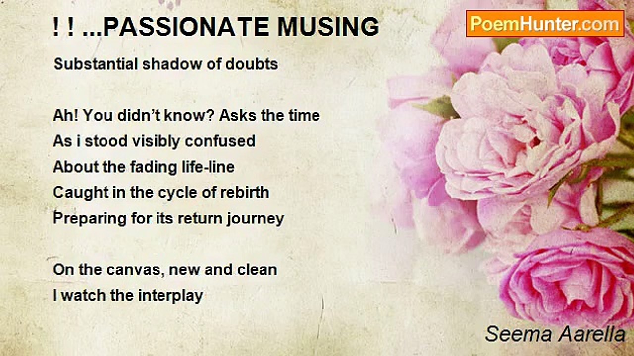 Seema Aarella - ! ! ...PASSIONATE MUSING
