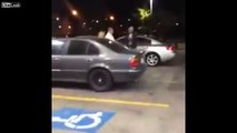Scumbag punches a guys girlfriend