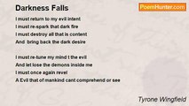 Tyrone Wingfield - Darkness Falls