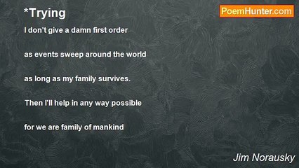 Jim Norausky - *Trying