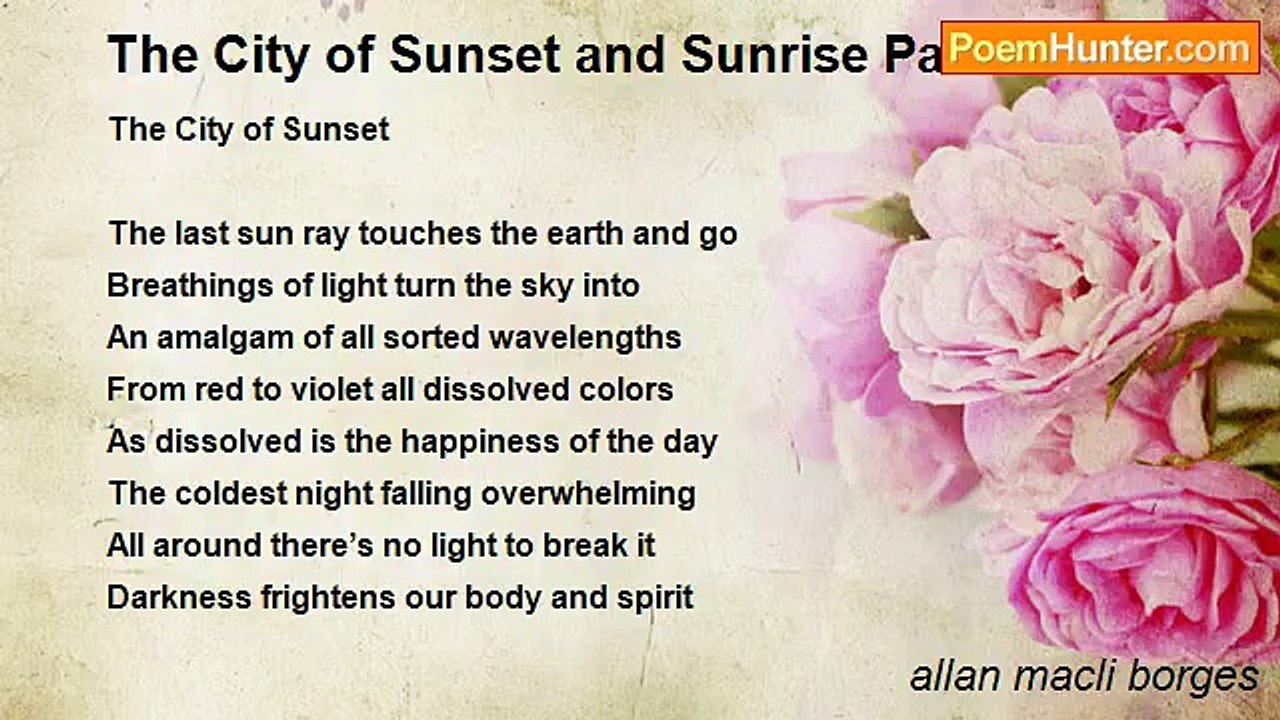 allan macli borges - The City of Sunset and Sunrise Part I