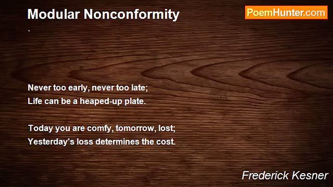 Frederick Kesner - Modular Nonconformity
