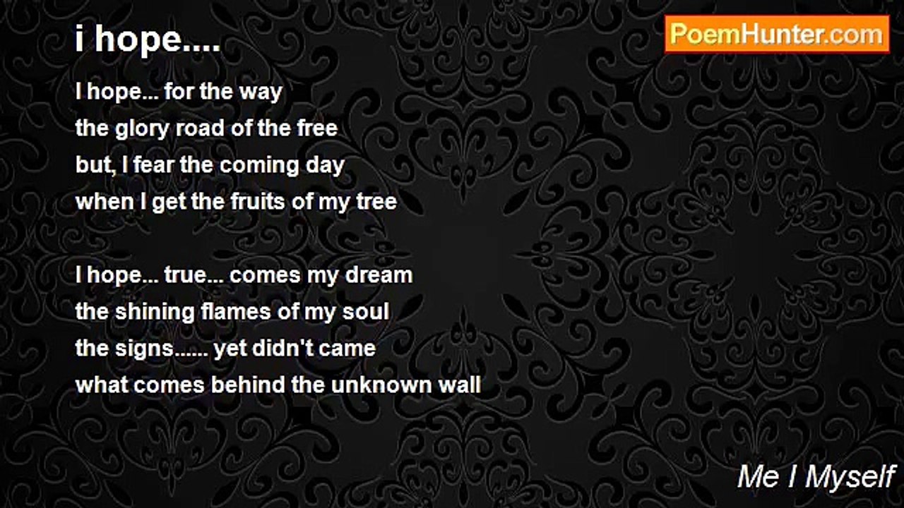 Me I Myself - i hope....
