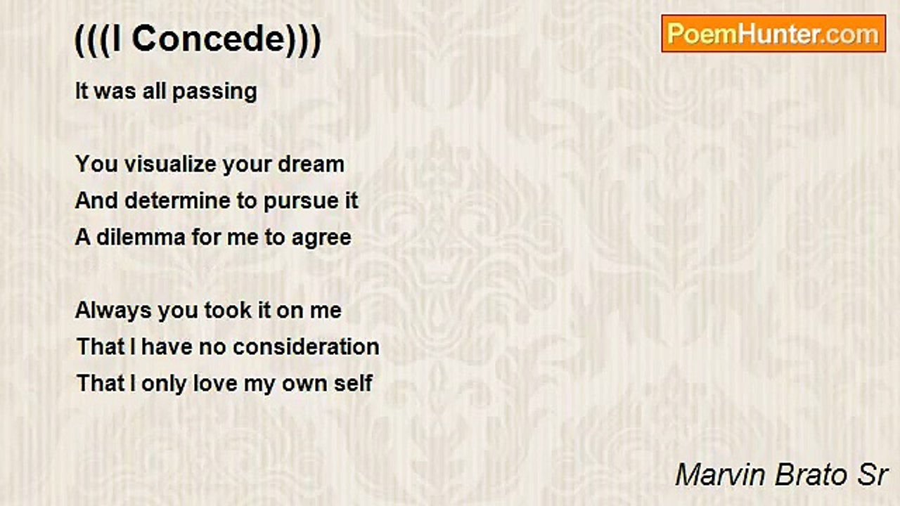 Marvin Brato Sr - (((I Concede)))