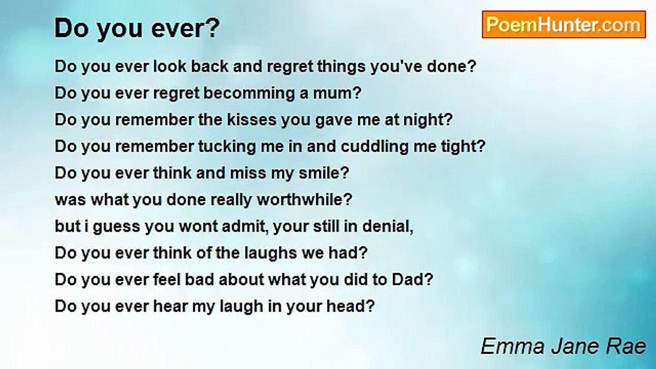 Emma Jane Rae - Do you ever?