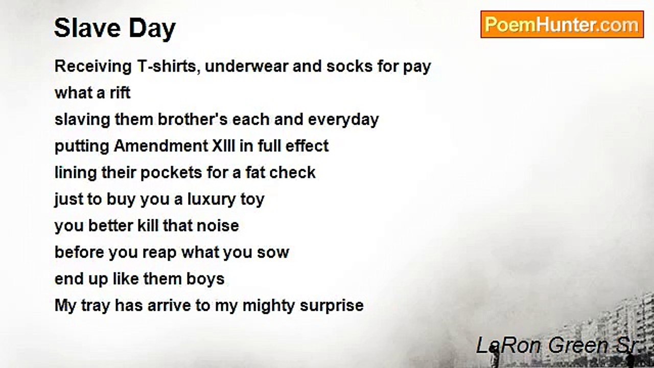 LaRon Green Sr. - Slave Day