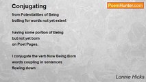 Lonnie Hicks - Conjugating