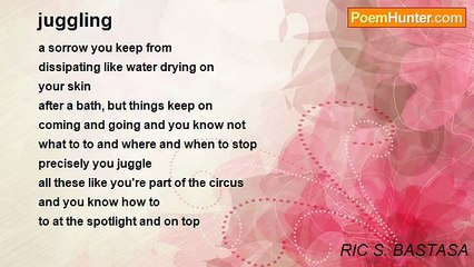 RIC S. BASTASA - juggling