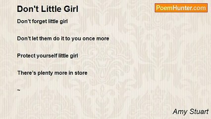 Amy Stuart - Don't Little Girl
