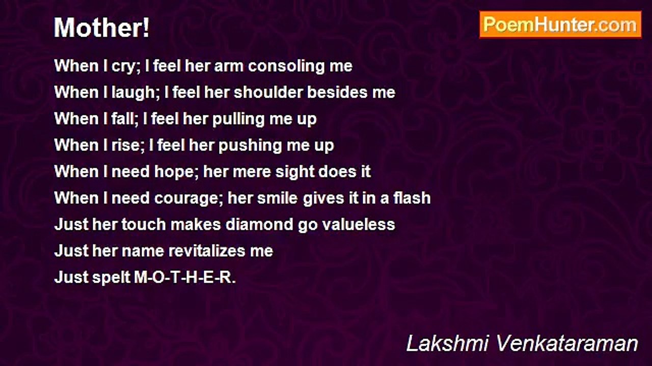 Lakshmi Venkataraman - Mother!