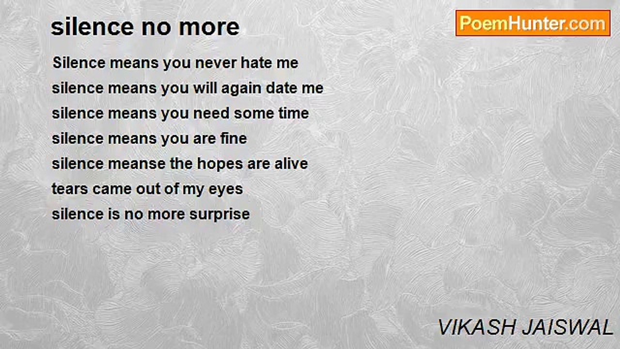 VIKASH JAISWAL - silence no more