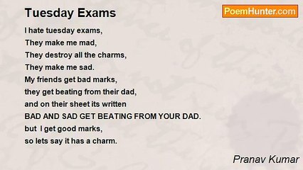 Pranav Kumar - Tuesday Exams