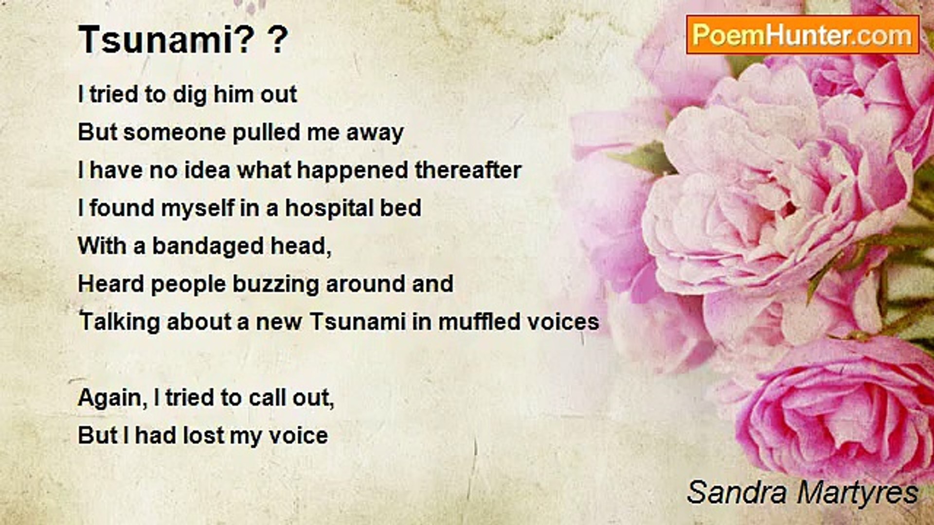 Sandra Martyres - Tsunami? ?